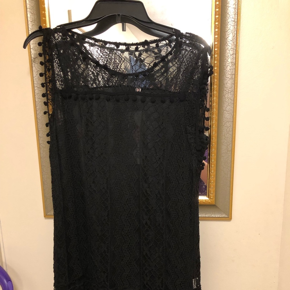 Black  Large Boho Dress NWT - Picture 2 of 10
